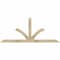 Ekena Millwork Richland Rough Sawn Timber Gable Bracket, Douglas Fir, 84"W x 35"H x 4"D x 4"F, 10/12 Pitch GBW084X35X0404RIC00RDF - alternate 1